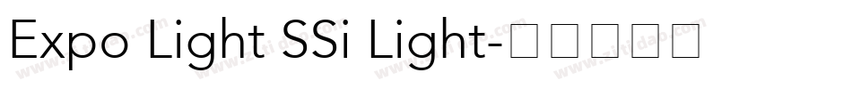Expo Light SSi Light字体转换